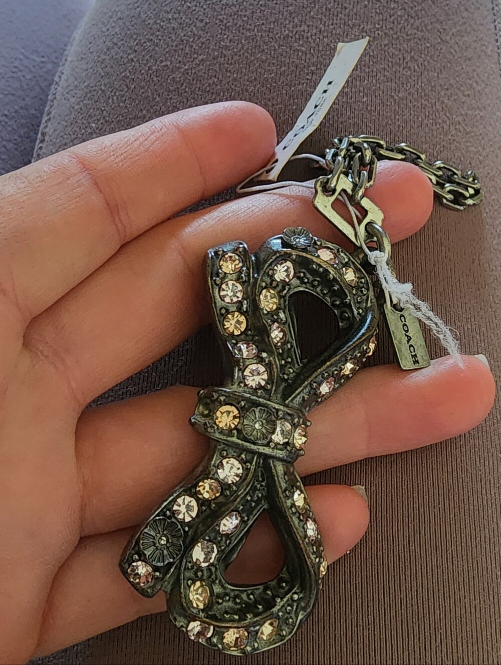 NWT Coach Selena Gomez Bow Charm